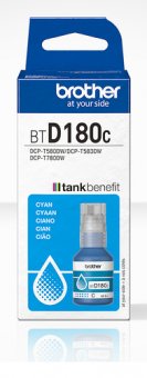 Brother BTD180C - Cyan - original - recharge d'encre - pour Brother DCP-T580DW 