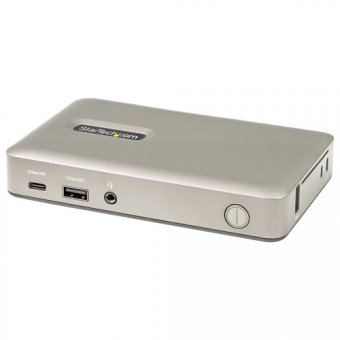StarTech.com Dock USB-C vers DisplayPort 4k30Hz/VGA - 65W PD Pass-Through - Station d'accueil - USB-C 3.2 Gen 1 - VGA, DP - 1GbE - Conformité TAA - Royaume-Uni, Europe 