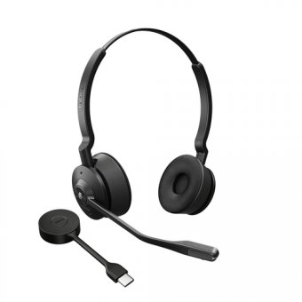 Jabra Engage 55 Stereo - Micro-casque - sur-oreille - DECT - sans fil - Optimisé pour Microsoft Teams 