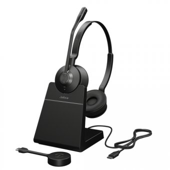 Jabra Engage 55 Stereo - Micro-casque - sur-oreille - DECT - sans fil - Optimisé pour la CU 