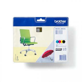 Brother LC229XLVALBP - Pack de 4 - noir, jaune, cyan, magenta - original - blister - cartouche d'encre - pour Brother MFC-J5320DW, MFC-J5625DW 