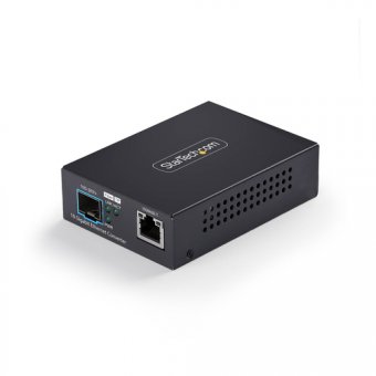 StarTech.com - Convertisseur de média à fibre optique - 10GbE - plus de fibre optique - 10GBase-LR, 10GBase-SR, 10GBase-X, 10GBase-T - SFP+ / RJ-45 - Conformité TAA 