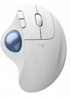 Logitech Ergo Series ERGO M575S - Boule de commande - ergonomique - optique - 5 boutons - sans fil - Bluetooth, 2.4 GHz - récepteur USB Logitech Logi Bolt - blanc cassé 