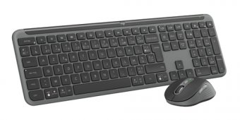 Logitech Signature Slim Combo MK950 for Business - Ensemble clavier et souris - 100% - full size - sans fil - Bluetooth 5.1 LE - AZERTY - Français - graphite 