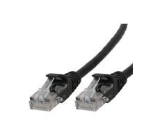 MicroConnect U/UTP CAT6A 1M Black Snagless Unshielded Network Cable, 