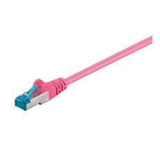 MicroConnect S/FTP CAT6A 20M Pink LSZH PIMF( Pairs in metal foil) 