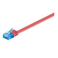 MicroConnect U/UTP CAT6A 1M Red Flat Unshielded Network Cable, 