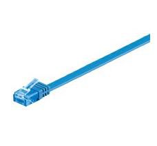 MicroConnect U/UTP CAT6A 1M Blue Flat Unshielded Network Cable, 