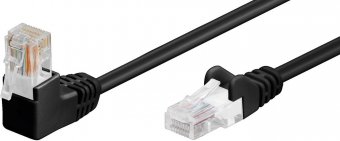 MicroConnect U/UTP CAT5e 0.5M Black PVC Unshielded Network Cable, 