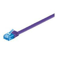 MicroConnect U/UTP CAT6A 2M Purple Flat Unshielded Network Cable, 