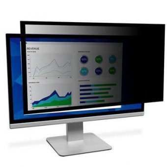 3M Privacy Filter 24" 16:10 Anti-Reflective. Framed. Black 