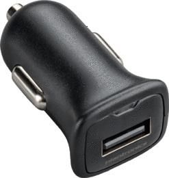 Poly Car Charger, USB (Male) Black 