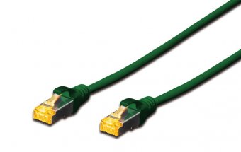 MicroConnect S/FTPCAT6A 0.5M Green Snagless LSZH, Full copper AWG27 