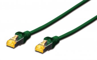 MicroConnect S/FTP CAT6A 2M Green Snagless LSZH, Full copper AWG27 