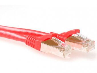 MicroConnect S/FTP CAT6A 1,5M Red LSZH PIMF( Pairs in metal foil) 