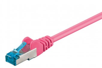 MicroConnect S/FTP CAT6A 1,5M Pink LSZH PIMF( Pairs in metal foil) 