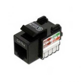 MicroConnect U/UTP CAT5e Keystone Module RJ45 to LSA, Black 