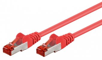 MicroConnect F/UTP CAT6 30m Red LSZH Outer Shield : Foil screening 