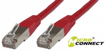 MicroConnect F/UTP CAT6 15m Red PVC Outer Shield : Foil screening 