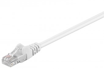 MicroConnect U/UTP CAT5e 1M White PVC Unshielded Network Cable, 