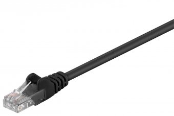 MicroConnect U/UTP CAT5e 2M Black PVC Unshielded Network Cable, 