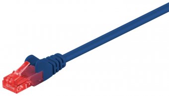 MicroConnect U/UTP CAT6 1M Blue PVC Unshielded Network Cable, 