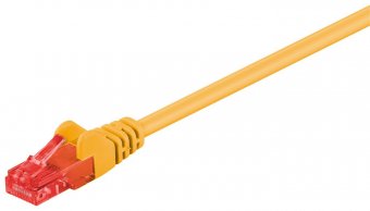 MicroConnect U/UTP CAT6 1M Yellow PVC Unshielded Network Cable, 