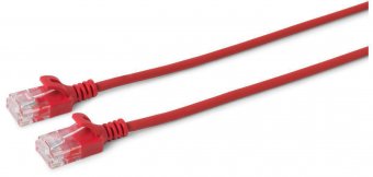 MicroConnect U/UTP CAT6 0.5M Red Slim,  Unshielded Network Cable, 