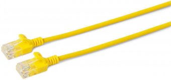 MicroConnect U/UTP CAT6 0.15M Yellow Slim,  Unshielded Network Cable, 