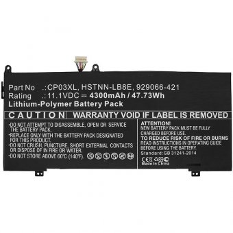 CoreParts Laptop Battery for HP 55.86Wh 