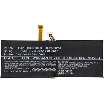CoreParts Battery 19Wh Li-Pol, 7.6V 