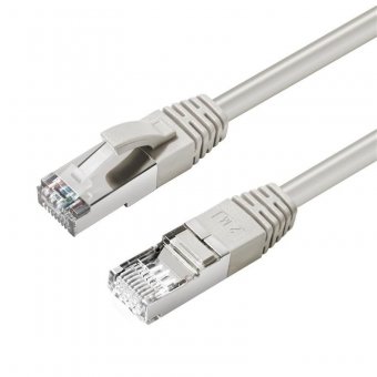 MicroConnect CAT6A S/FTP 1m Grey LSZH Shielded Network Cable, LSZH, 