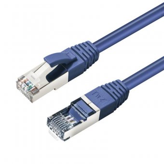 MicroConnect CAT6A S/FTP 1m Blue LSZH Shielded Network Cable, LSZH, 