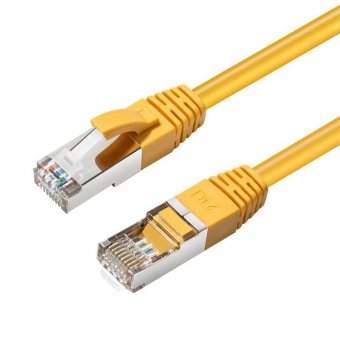 MicroConnect CAT6A S/FTP 1m Yellow LSZH Shielded Network Cable, LSZH, 
