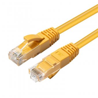 MicroConnect U/UTP CAT6 0.2M Yellow LSZH Unshielded Network Cable, 