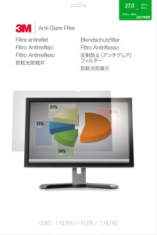 3M Anti-Glare Filter 27" Widesc 16:9. Frameless 