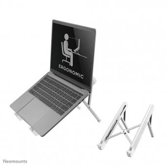 Neomounts by Newstar Foldable Notebook Desk Stand  (ergonomic) Silver laptop 