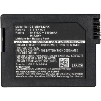CoreParts Battery 36.72Wh Li-ion 10.8V 