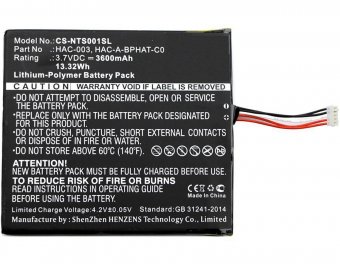 CoreParts Battery 13.32Wh Li-Pol 3.7V 