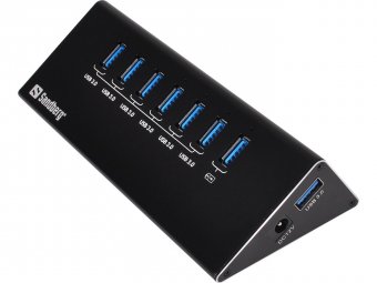 Sandberg USB 3.0 Hub 7 ports USB 3.0 Hub 6+1 ports, USB 