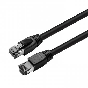 MicroConnect CAT8.1 S/FTP 10m Black LSZH  Shielded Network Cable, AWG 