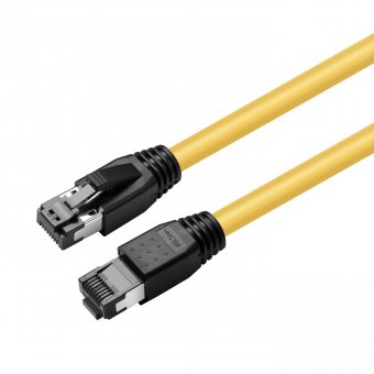 MicroConnect CAT8.1 S/FTP 1m Yellow LSZH  Shielded Network Cable, AWG 