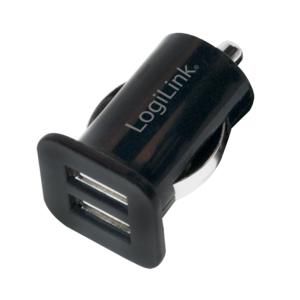 LogiLink Car Charger USB 2-port +  Antirutschmatte 