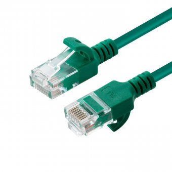 MicroConnect U/UTP CAT6A Slim 5M Green Unshielded Network Cable, 