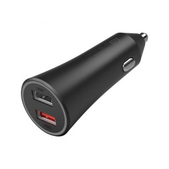 Xiaomi Mi 37W Dual-Port Car Charger  Universal Black Cigar Lighter 