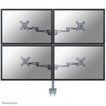 Neomounts by Newstar Tilt/Turn/Rotate Quad desk  monitor arm (clamp) for four 