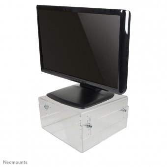 Neomounts by Newstar Height AdjustableTransparent  Monitor Stand (Clear Acrylic) 