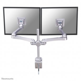 Neomounts Full Motion Dual Desk Monitor  Arm (Clamp) For Two 10-30" 