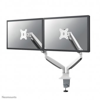 Neomounts Full Motion Dual Desk Monitor  Arm (Clamp & Grommet) For Two 