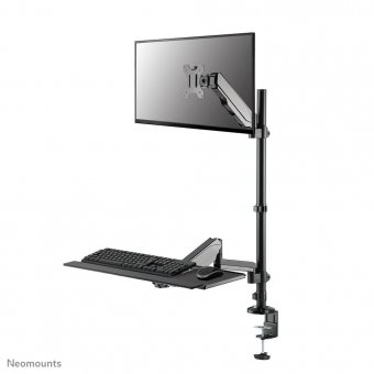 Neomounts by Newstar DS90-325BL1 height adjustable  desk mounted workstation for 